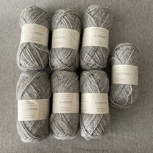 NWT Biches & Buches Le Lambswool Colour Light Grey Lot of 7